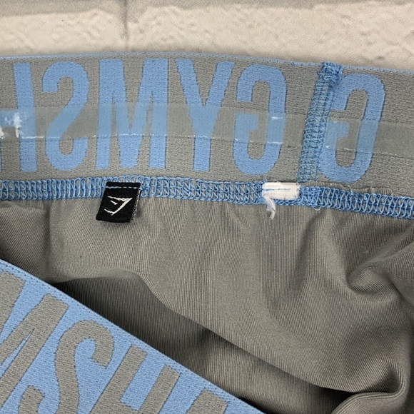 GYMSHARK Capri Leggings. Size S/M. Gray blue. Like new. Stretch - Picture 6 of 12